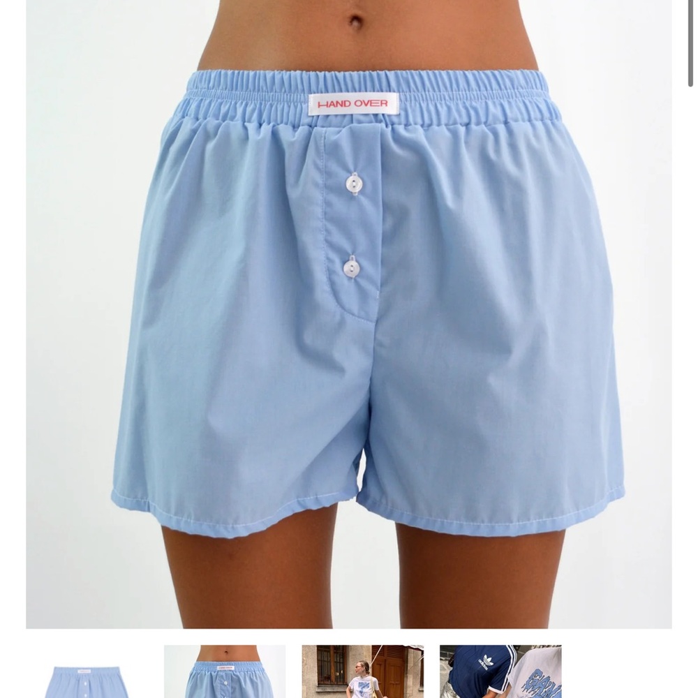 Hand Over Boxer Shorts